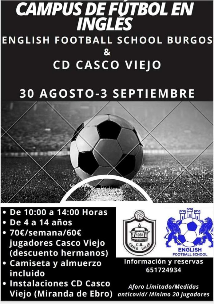 Campus fútbol e inglés CD Casco Viejo
